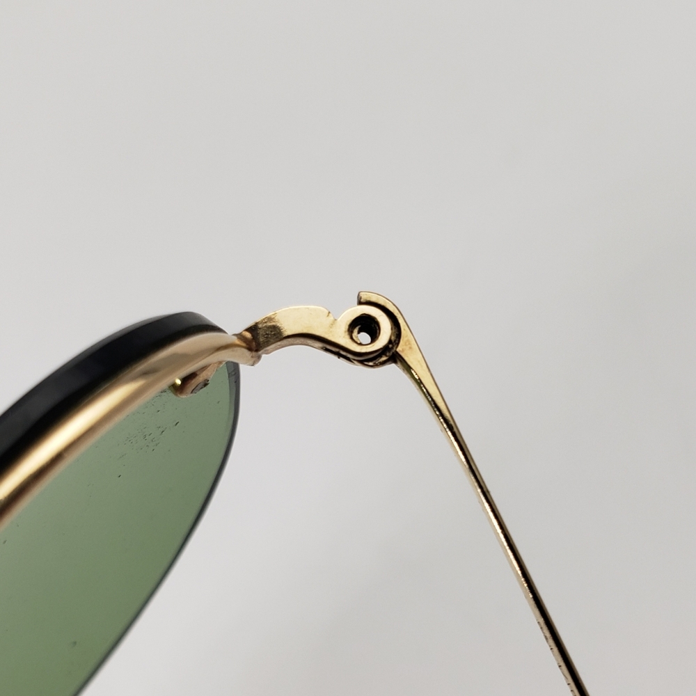 Vintage B&L Bausch & Lomb 12K Gold Filled Sunglasses Rimway Ful-Vue /w Case - Picture 7 of 11